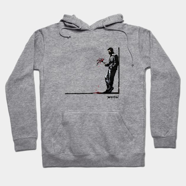 BANKSY Waiting in Vain Hoodie by inkstyl